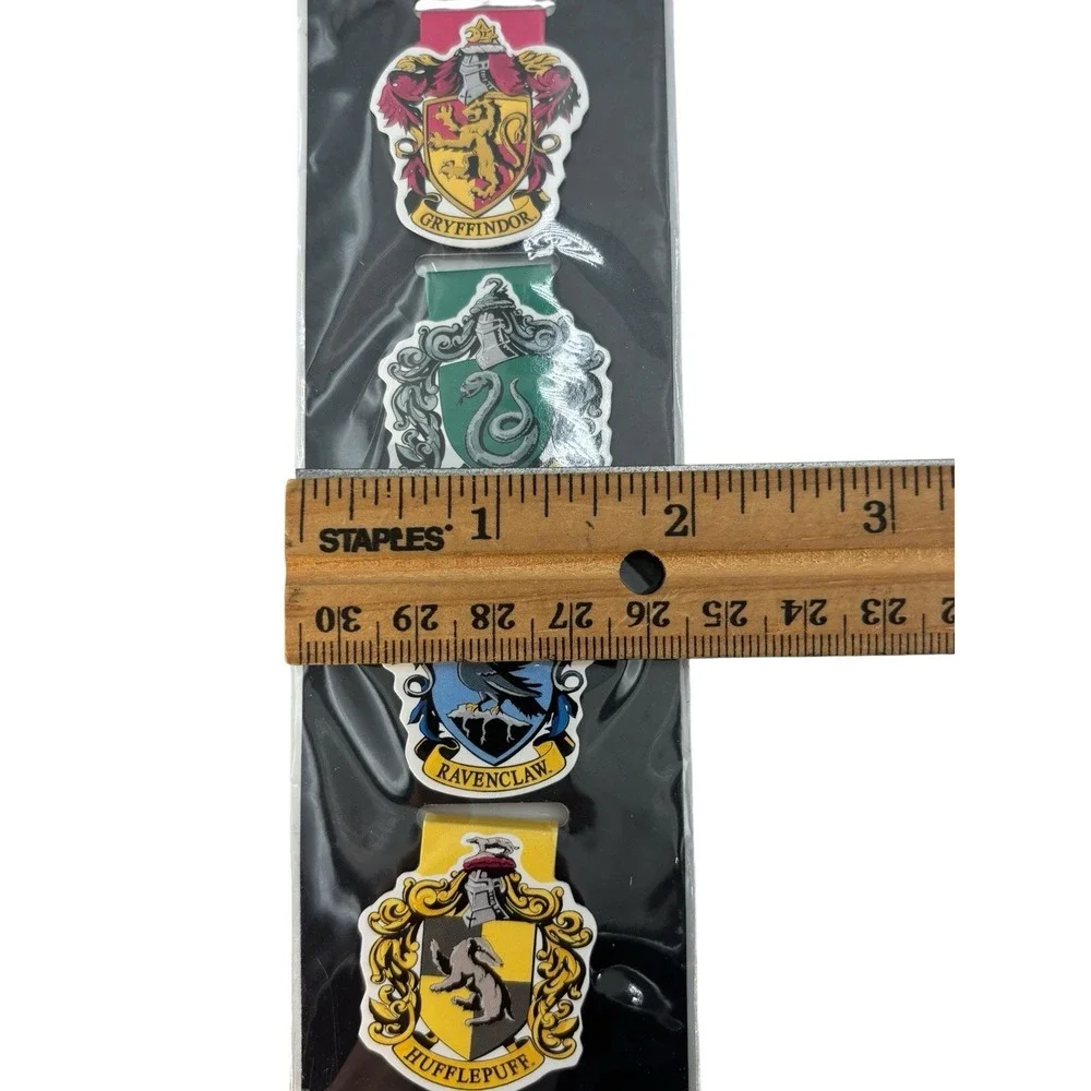 Harry Potter House Crest Magnetic Page Clips Bookmarks Sealed
